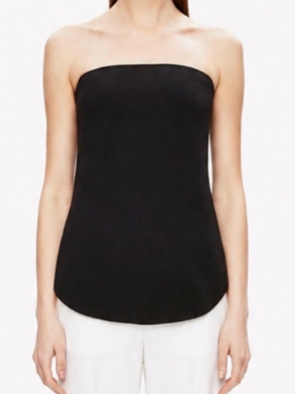 Theory Zalballa strapless top shirt blouse